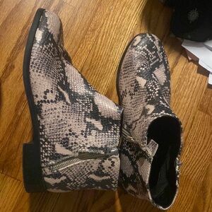 Snake skin boots